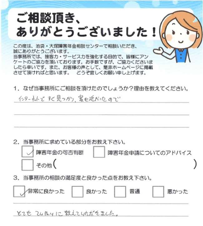 とてもていねいに教えていただきました(豊島区)