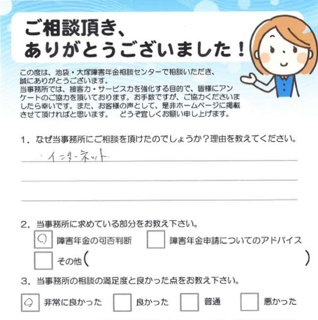 親身になって相談に乗ってくれました